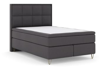 Select No 5 Komplett Sängpaket 140x200 Fast Latex - Mörkgrå/Metall V-form - Products - Möbler - Säng - Kontinentalsäng