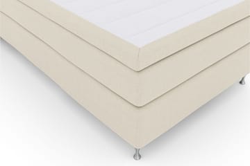 Select No 5 Komplett Sängpaket 140x200 Fast/Medium Latex - Beige/Silver - Products - Möbler - Säng - Kontinentalsäng