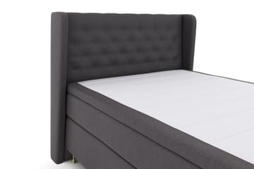Select No 5 Komplett Sängpaket 140x200 Fast/Medium Latex - Mörkgrå/Guld - Products - Möbler - Säng - Kontinentalsäng