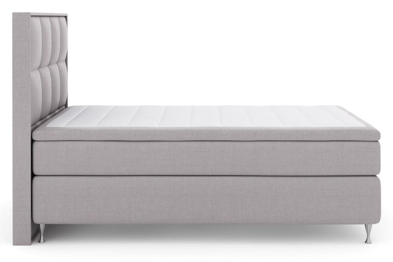 Select No 5 Komplett Sängpaket 140x200 Fast/Medium Watergel, Ljusgrå/Silver