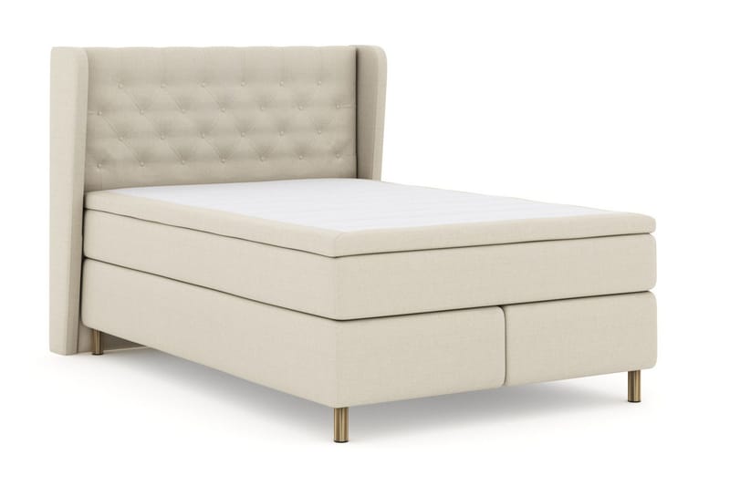 Select No 5 Komplett Sängpaket 140x200 Medium Watergel - Beige/Koppar - Products - Möbler - Säng - Kontinentalsäng