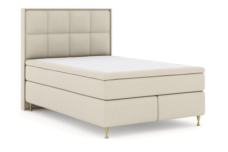 Select No 5 Komplett Sängpaket 160x200 Fast/Medium Latex - Beige/Guld - Products - Möbler - Säng - Kontinentalsäng