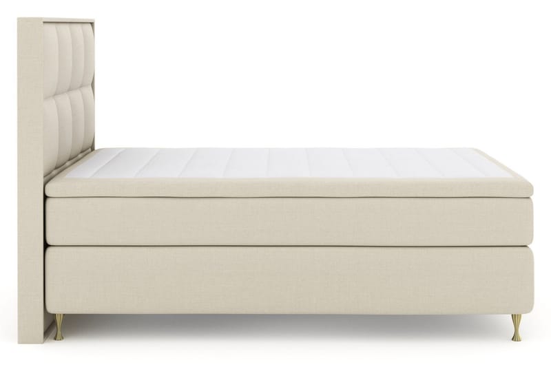 Select No 5 Komplett Sängpaket 160x200 Fast/Medium Latex, Beige/Guld