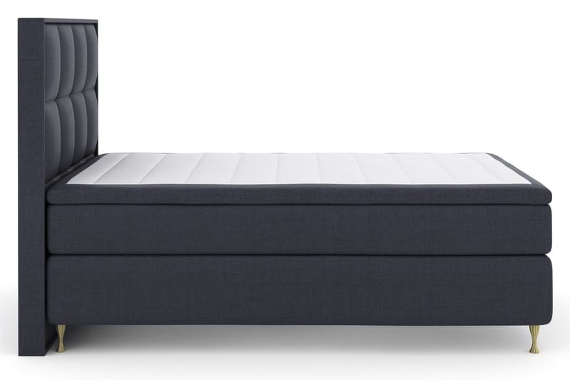 Select No 5 Komplett Sängpaket 160x200 Fast/Medium Latex - Blå/Guld - Products - Möbler - Säng - Kontinentalsäng