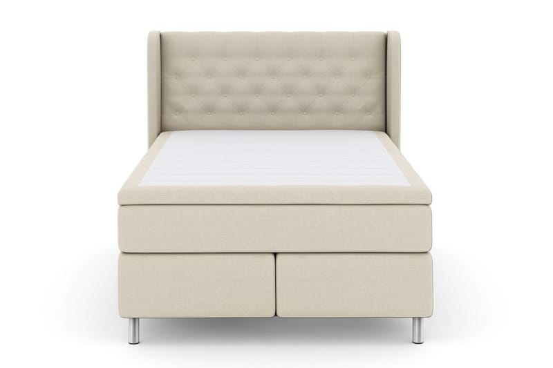 Select No 5 Komplett Sängpaket 160x200 Medium Latex, Beige/Metall