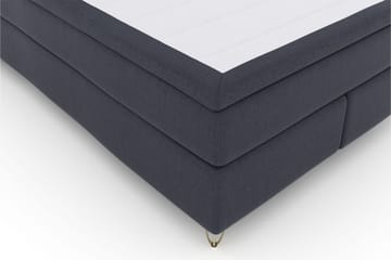 Select No 5 Komplett Sängpaket 160x200 Medium Latex - Blå/Metall V-form - Products - Möbler - Säng - Kontinentalsäng
