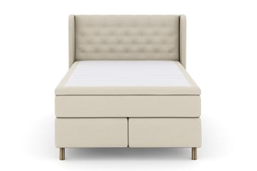 Select No 5 Komplett Sängpaket 160x200 Medium Watergel, Beige/Koppar