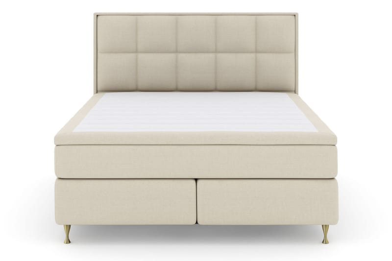 Select No 5 Komplett Sängpaket 180x200 Fast Watergel, Beige/Guld