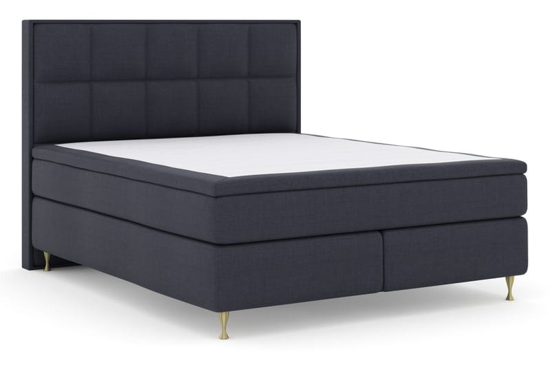 Select No 5 Komplett Sängpaket 180x200 Fast Watergel - Blå/Guld - Products - Möbler - Säng - Kontinentalsäng