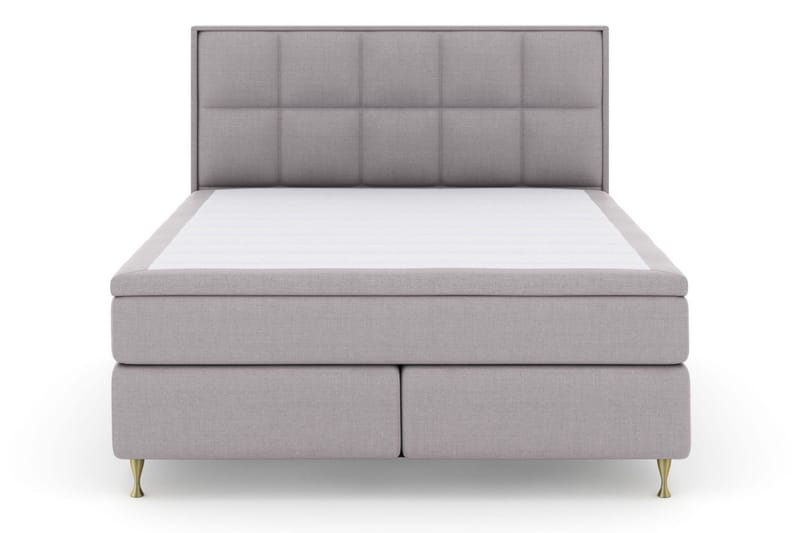 Select No 5 Komplett Sängpaket 180x200 Fast Watergel - Ljusgrå/Guld - Products - Möbler - Säng - Kontinentalsäng