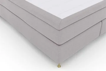 Select No 5 Komplett Sängpaket 180x200 Fast Watergel - Ljusgrå/Guld - Products - Möbler - Säng - Kontinentalsäng