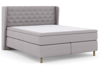 Select No 5 Komplett Sängpaket 180x200 Fast Watergel - Ljusgrå/Koppar - Products - Möbler - Säng - Kontinentalsäng