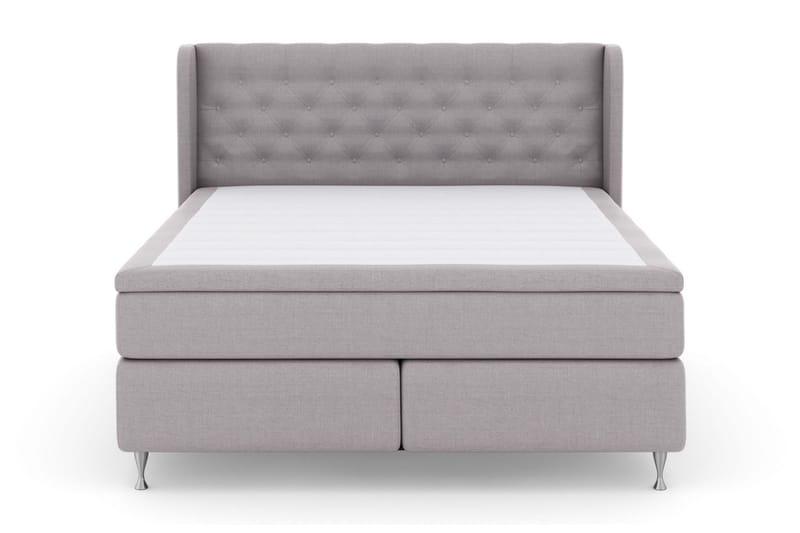 Select No 5 Komplett Sängpaket 180x200 Fast Watergel, Ljusgrå/Silver