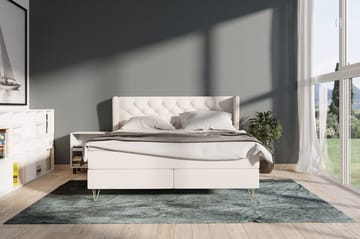 Select No 5 Komplett Sängpaket 210x210 Fast Latex - Beige/Guld - Products - Möbler - Säng - Kontinentalsäng