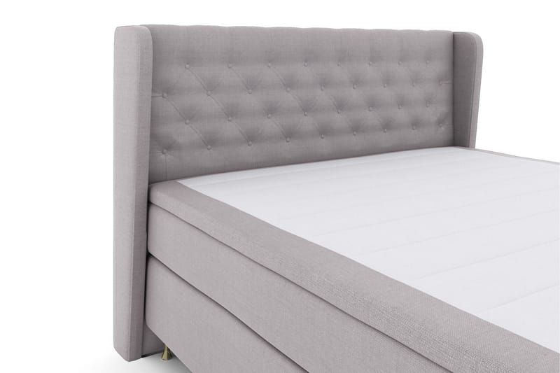 Select No 5 Komplett Sängpaket 210x210 Fast Latex - Ljusgrå/Guld - Products - Möbler - Säng - Kontinentalsäng