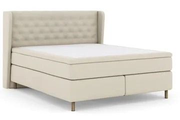 Select No 5 Komplett Sängpaket 210x210 Medium Watergel - Beige/Koppar - Products - Möbler - Säng - Kontinentalsäng