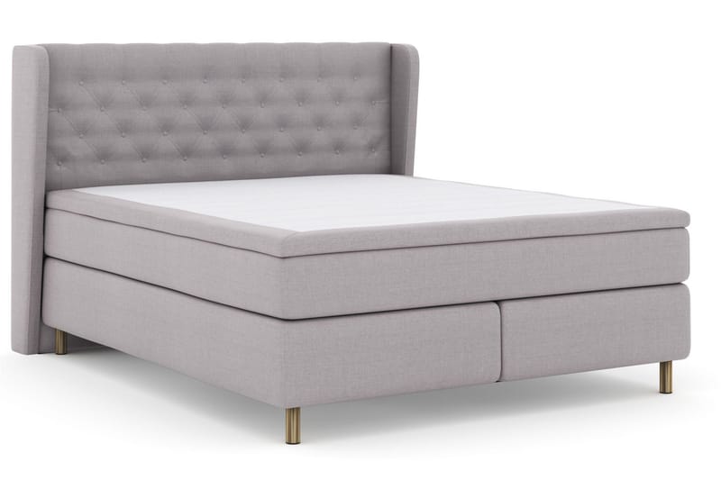 Select No 5 Komplett Sängpaket 210x210 Medium Watergel - Ljusgrå/Koppar - Products - Möbler - Säng - Kontinentalsäng