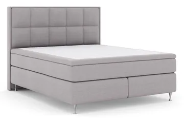 Select No 5 Komplett Sängpaket 210x210 Medium Watergel - Ljusgrå/Silver - Products - Möbler - Säng - Kontinentalsäng