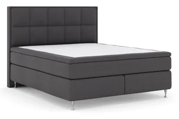 Select No 5 Komplett Sängpaket 210x210 Medium Watergel - Mörkgrå/Silver - Products - Möbler - Säng - Kontinentalsäng