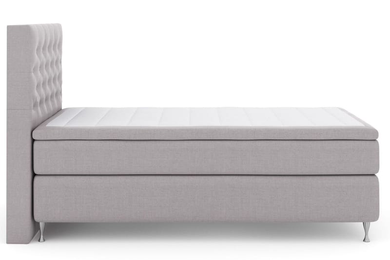 Select No 5 Kontinentalsäng 120x200 Medium Latex - Ljusgrå/Silver - Products - Möbler - Säng - Enkelsäng