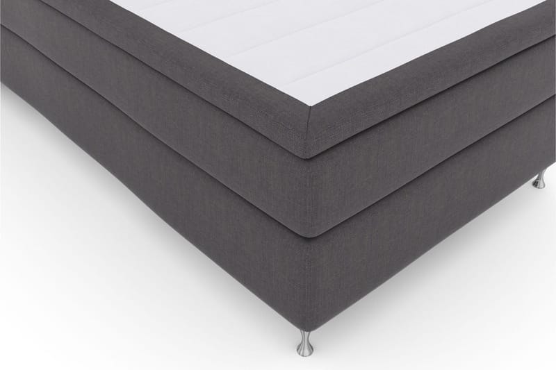 Select No 5 Kontinentalsäng 120x200 Medium Latex - Mörkgrå/Silver - Products - Möbler - Säng - Enkelsäng