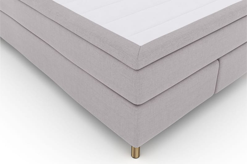 Select No 5 Kontinentalsäng 140x200 Fast Latex - Ljusgrå/Koppar - Products - Möbler - Säng - Kontinentalsäng