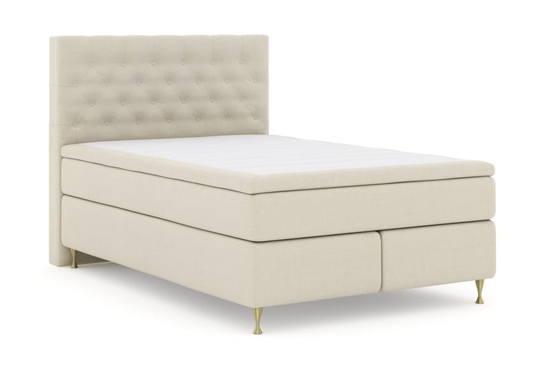 Select No 5 Kontinentalsäng 140x200 Fast Watergel - Beige/Guld - Products - Möbler - Säng - Kontinentalsäng