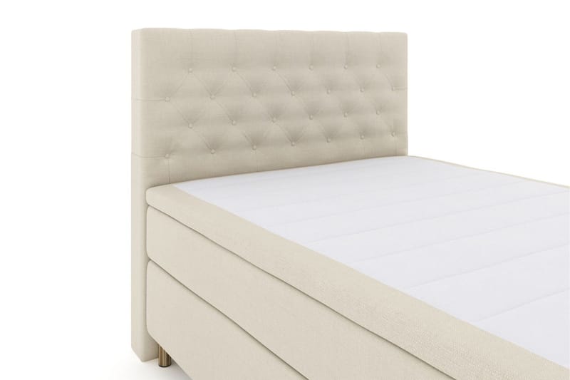 Select No 5 Kontinentalsäng 140x200 Fast/Medium Latex - Beige/Koppar - Products - Möbler - Säng - Kontinentalsäng