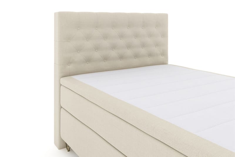 Select No 5 Kontinentalsäng 140x200 Fast/Medium Watergel - Beige/Metall V-Form - Products - Möbler - Säng - Kontinentalsäng