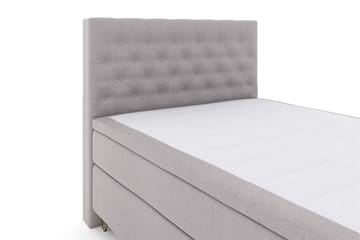 Select No 5 Kontinentalsäng 140x200 Medium Watergel - Ljusgrå/Metall V-Form - Products - Möbler - Säng - Kontinentalsäng
