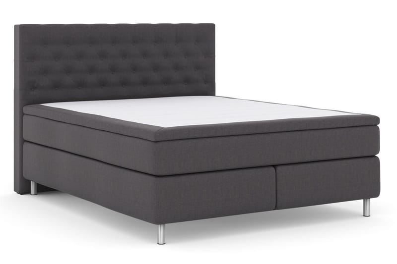 Select No 5 Kontinentalsäng 160x200 Fast Watergel - Mörkgrå/Metall - Products - Möbler - Säng - Kontinentalsäng