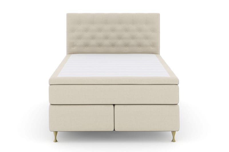 Select No 5 Kontinentalsäng 160x200 Fast/Medium Watergel - Beige/Guld - Products - Möbler - Säng - Kontinentalsäng