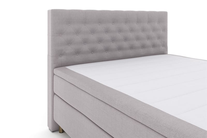 Select No 5 Kontinentalsäng 180x200 Fast/Medium Latex - Ljusgrå/Koppar - Products - Möbler - Säng - Kontinentalsäng