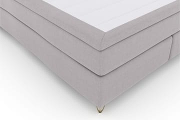 Select No 5 Kontinentalsäng 210x210 Fast Latex - Ljusgrå/Metall V-Form - Products - Möbler - Säng - Kontinentalsäng