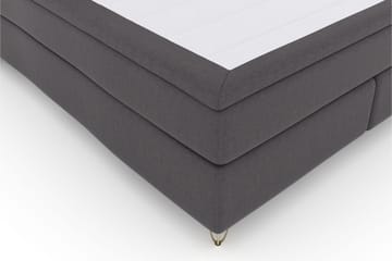 Select No 5 Kontinentalsäng 210x210 Fast Latex - Mörkgrå/Metall V-Form - Products - Möbler - Säng - Kontinentalsäng