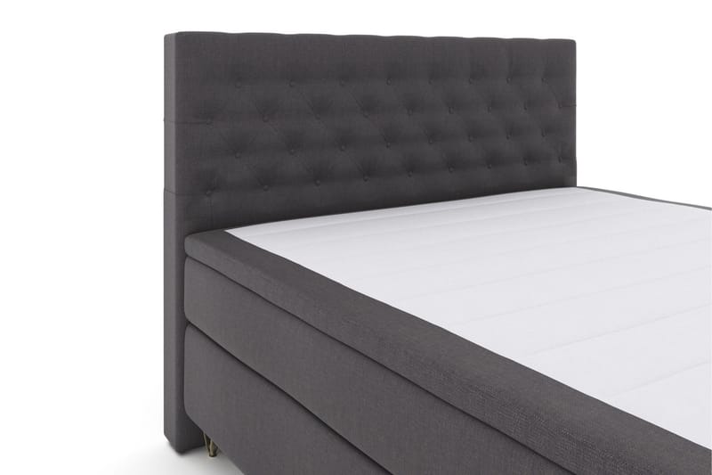Select No 5 Kontinentalsäng 210x210 Fast Latex - Mörkgrå/Metall V-Form - Products - Möbler - Säng - Kontinentalsäng
