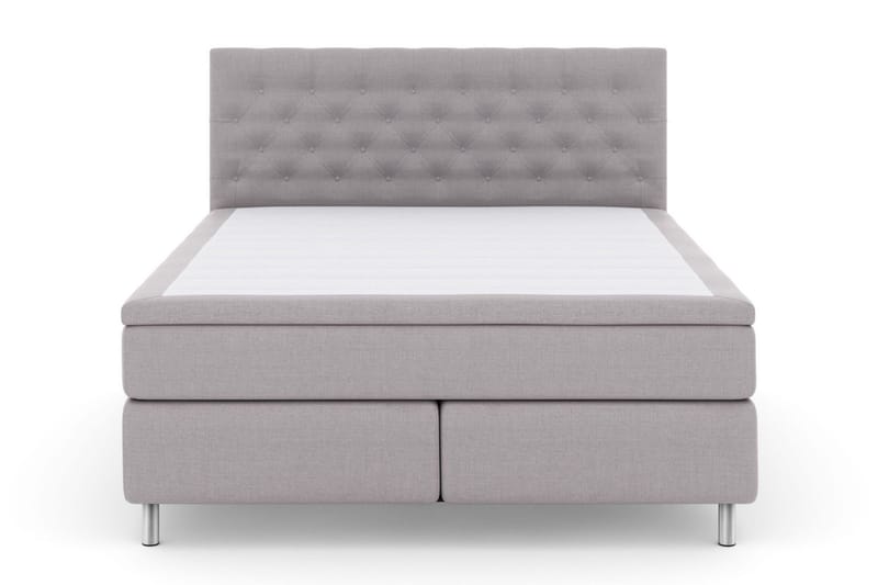 Select No 5 Kontinentalsäng 210x210 Fast Watergel - Ljusgrå/Metall - Products - Möbler - Säng - Kontinentalsäng