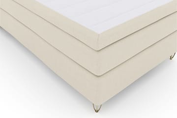 Select No 6 Komplett Sängpaket 120x200 Medium Latex/Memory - Beige/Metall V-form - Products - Möbler - Säng - Enkelsäng