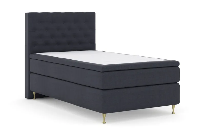 Select No 6 Komplett Sängpaket 120x200 Medium Latex/Memory - Blå/Guld - Products - Möbler - Säng - Enkelsäng