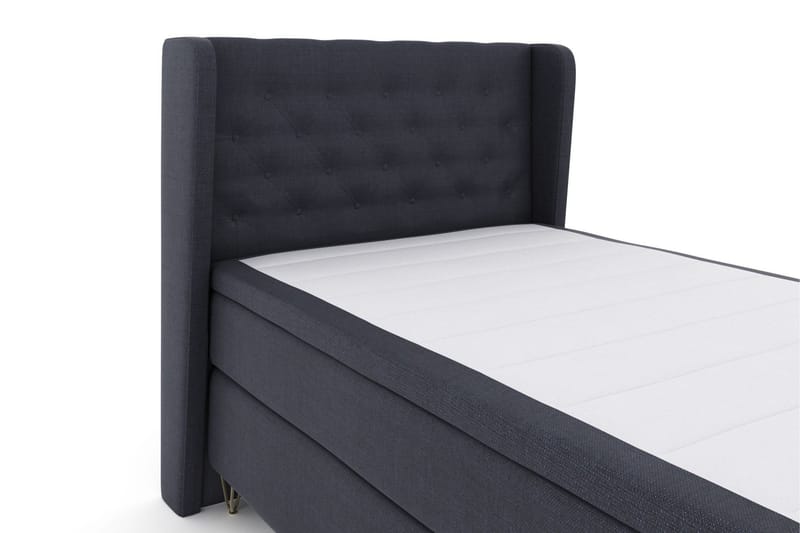 Select No 6 Komplett Sängpaket 120x200 Medium Latex/Memory - Blå/Metall V-form - Products - Möbler - Säng - Enkelsäng