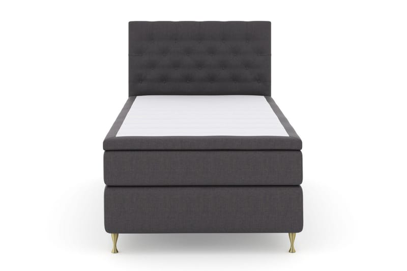 Select No 6 Komplett Sängpaket 120x200 Medium Latex/Memory - Mörkgrå/Guld - Products - Möbler - Säng - Enkelsäng