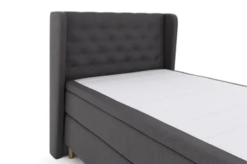 Select No 6 Komplett Sängpaket 120x200 Medium Latex/Memory - Mörkgrå/Koppar - Products - Möbler - Säng - Enkelsäng