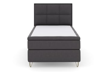 Select No 6 Komplett Sängpaket 120x200 Medium Latex/Memory - Mörkgrå/Metall V-form - Products - Möbler - Säng - Enkelsäng