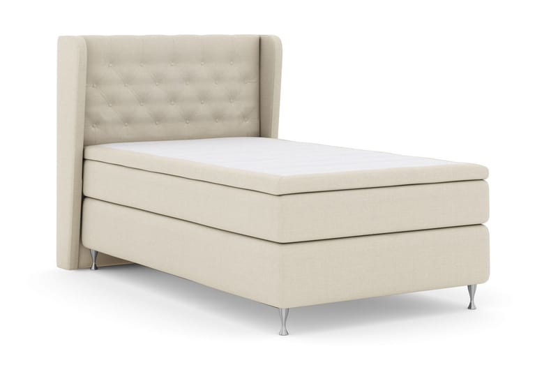 Select No 6 Komplett Sängpaket 120x200 Medium Watergel - Beige/Silver - Products - Möbler - Säng - Enkelsäng