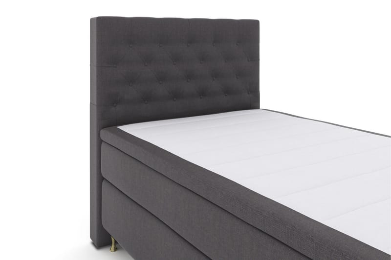 Select No 6 Komplett Sängpaket 120x200 Medium Watergel - Mörkgrå/Guld - Products - Möbler - Säng - Enkelsäng
