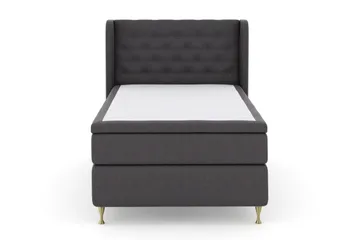 Select No 6 Komplett Sängpaket 120x200 Medium Watergel - Mörkgrå/Guld - Products - Möbler - Säng - Enkelsäng