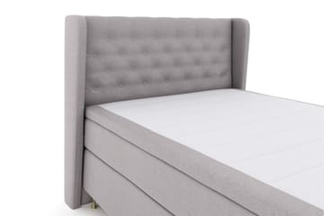 Select No 6 Komplett Sängpaket 140x200 Fast Memory/Pocket - Ljusgrå/Guld - Products - Möbler - Säng - Kontinentalsäng