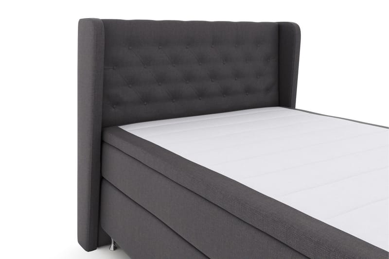 Select No 6 Komplett Sängpaket 140x200 Fast Watergel - Mörkgrå/Silver - Products - Möbler - Säng - Kontinentalsäng