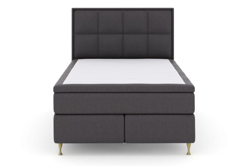 Select No 6 Komplett Sängpaket 140x200 Fast/Medium Watergel - Mörkgrå/Guld - Products - Möbler - Säng - Kontinentalsäng