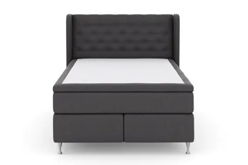 Select No 6 Komplett Sängpaket 140x200 F/M Latex/Memory - Mörkgrå/Silver - Products - Möbler - Säng - Kontinentalsäng